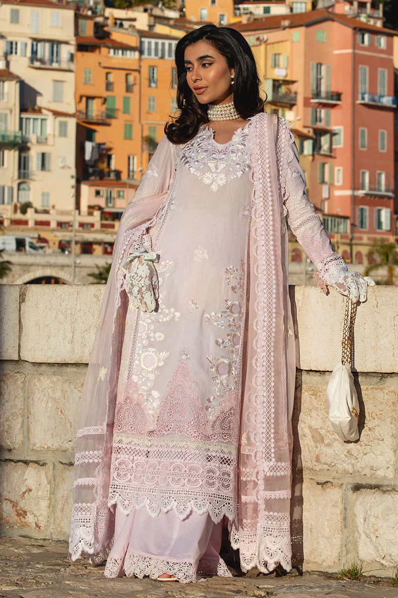 Ansab Jahangir Zoha Luxury Lawn – Pink Lady Apple - Image 4