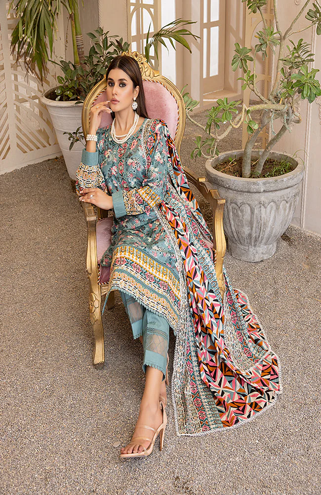 Anum Printed Lawn Collection Vol-1 2023 – ANL1-23-01C - Image 3