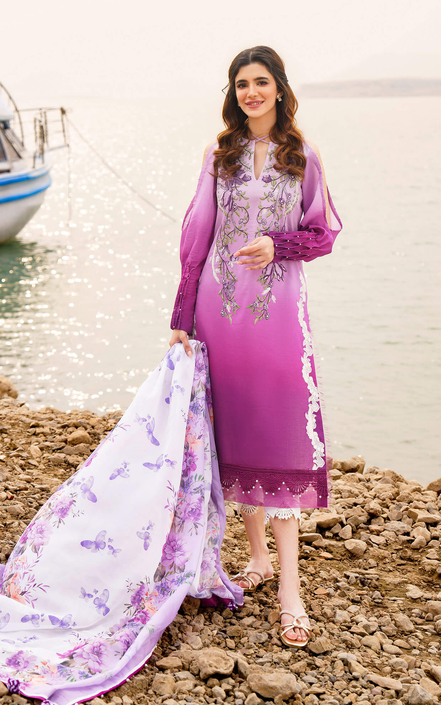 Asifa & Nabeel Meraki Lawn Collection – CALLA-U141M018 | Lawn - Image 5