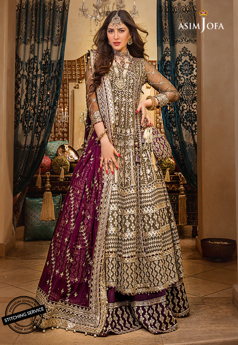 Asim Jofa Baad-E-Naubahar Luxury Wedding Formal Collection – AJBN-01 - Image 5