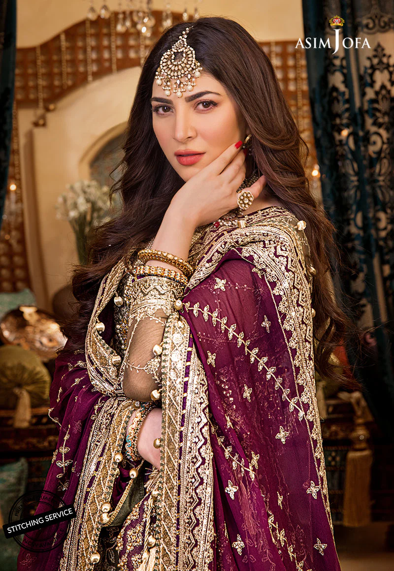 Asim Jofa Baad-E-Naubahar Luxury Wedding Formal Collection – AJBN-01 - Image 8