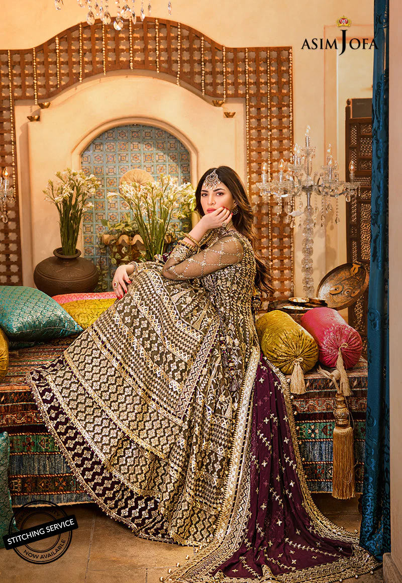 Asim Jofa Baad-E-Naubahar Luxury Wedding Formal Collection – AJBN-01 - Image 9