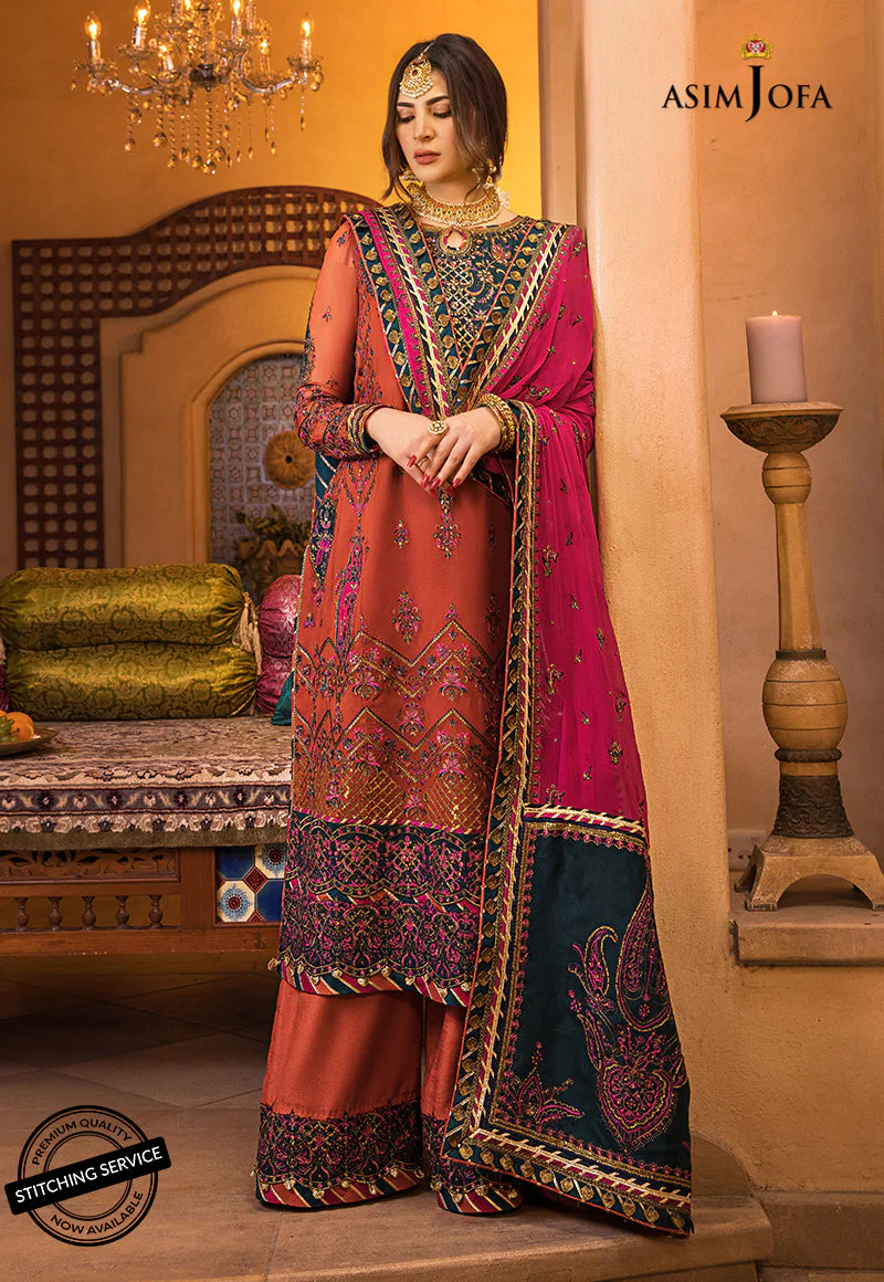 Asim Jofa Baad-E-Naubahar Luxury Wedding Formal Collection – AJBN-08 - Image 8