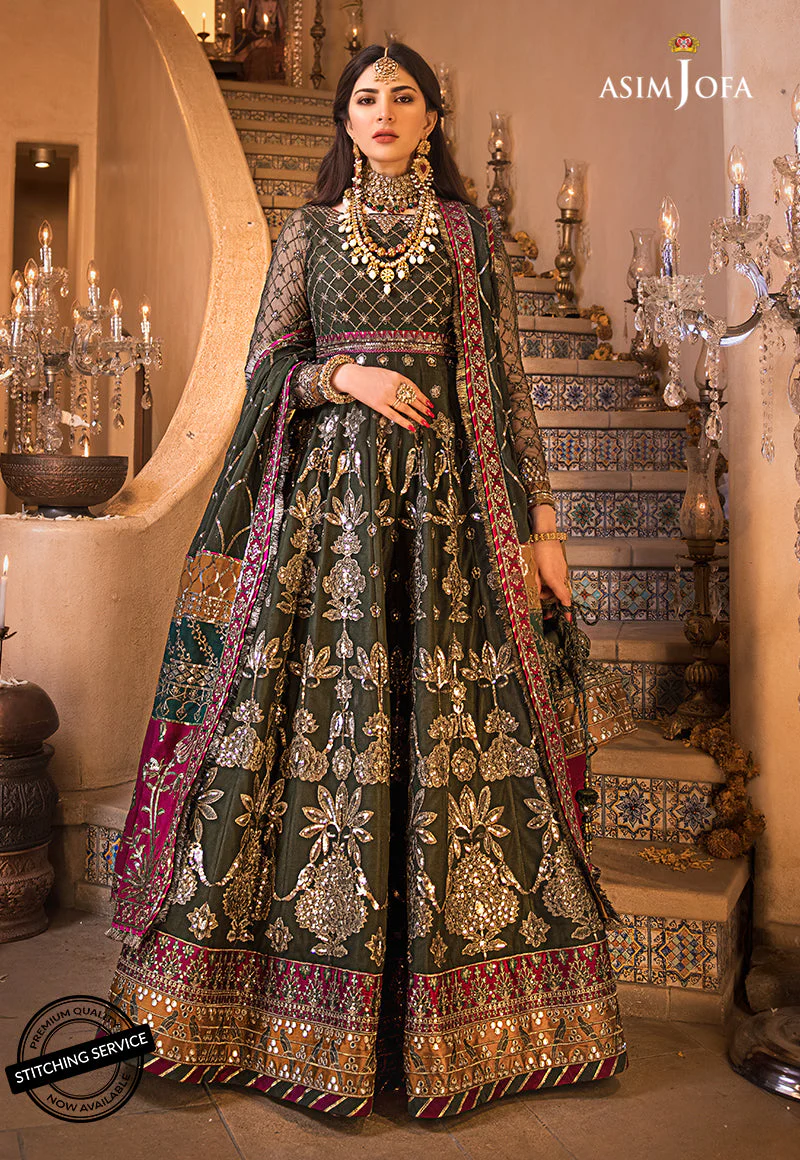 Asim Jofa Baad-E-Naubahar Luxury Wedding Formal Collection – AJBN-10 - Image 2