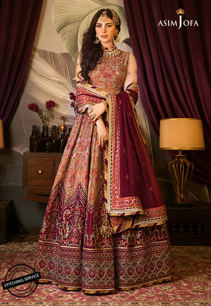 Asim Jofa Baad-E-Naubahar Luxury Wedding Formal Collection – AJBN-12 - Image 4