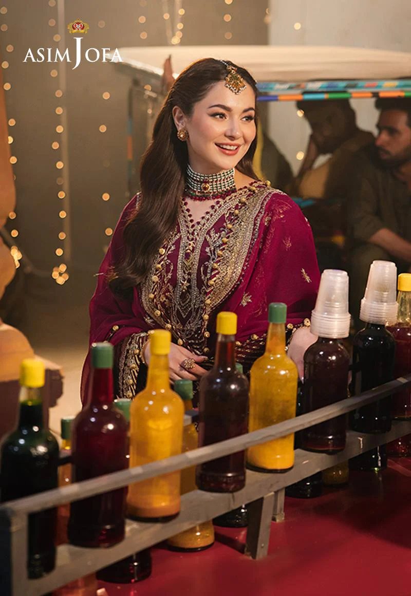 Asim Jofa Chamkeeli Festive Formals – AJKK-03 Embroidered Twisted Silk - Image 9