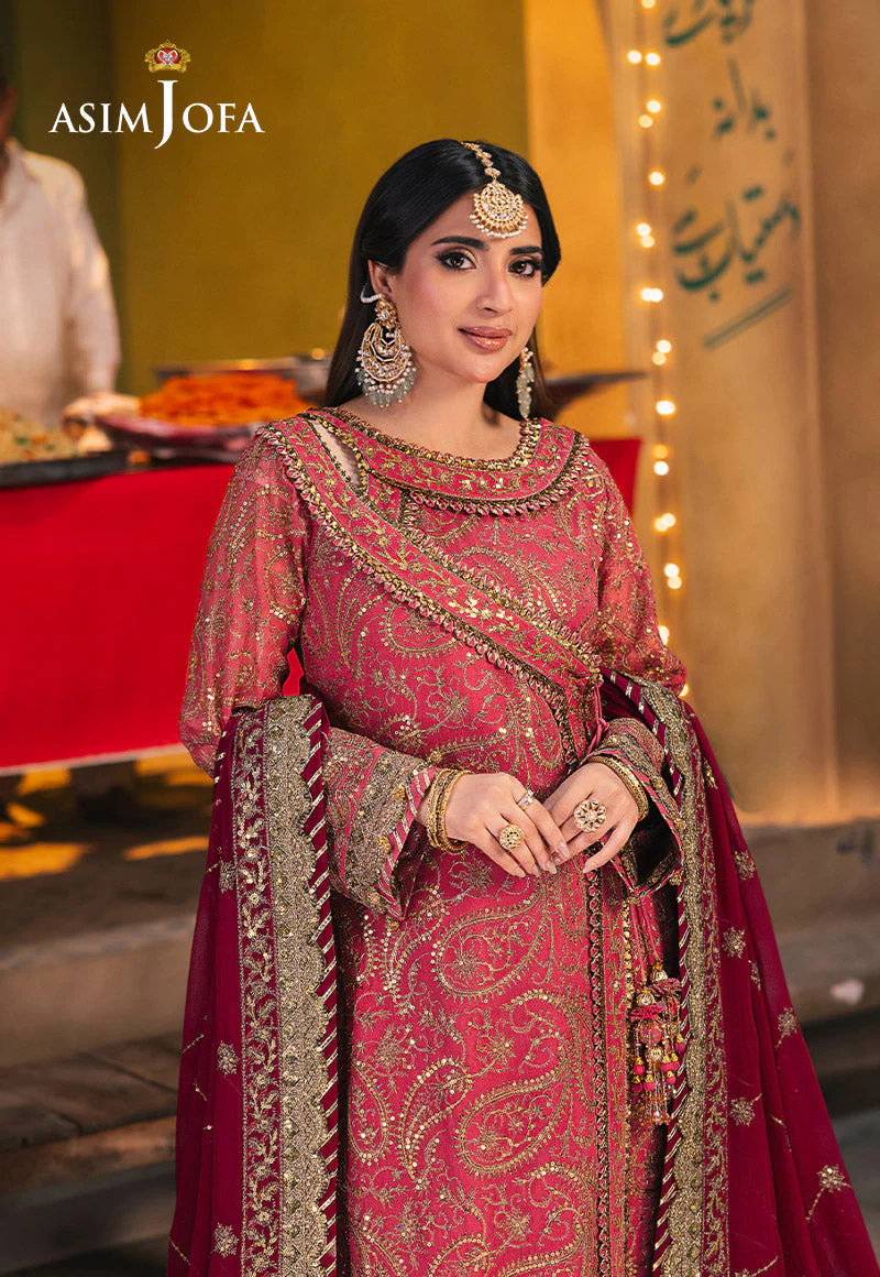 Asim Jofa Chamkeeli Festive Formals – AJKK-05 Embroidered Chiffon - Image 7