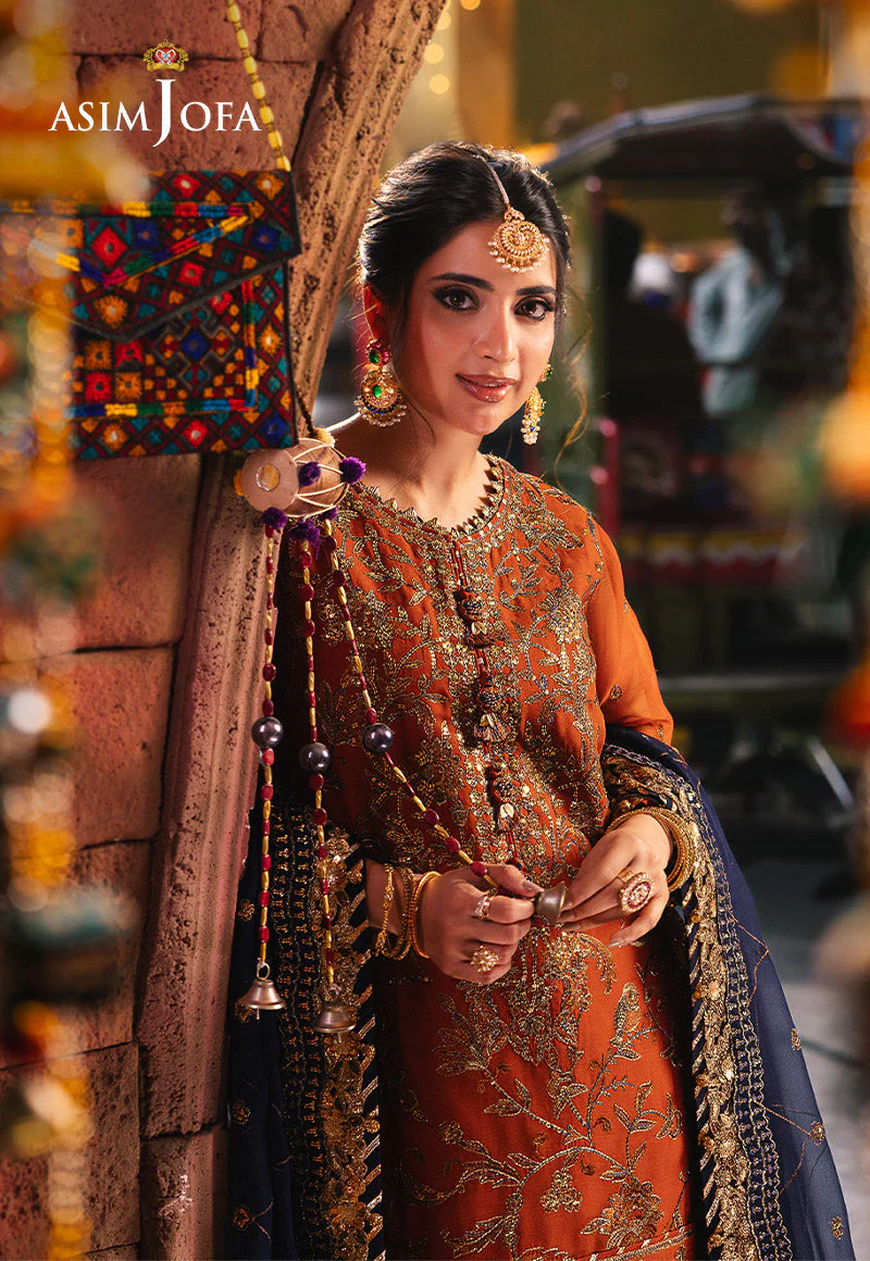 Asim Jofa Chamkeeli Festive Formals – AJKK-10 Embroidered Chiffon - Image 8