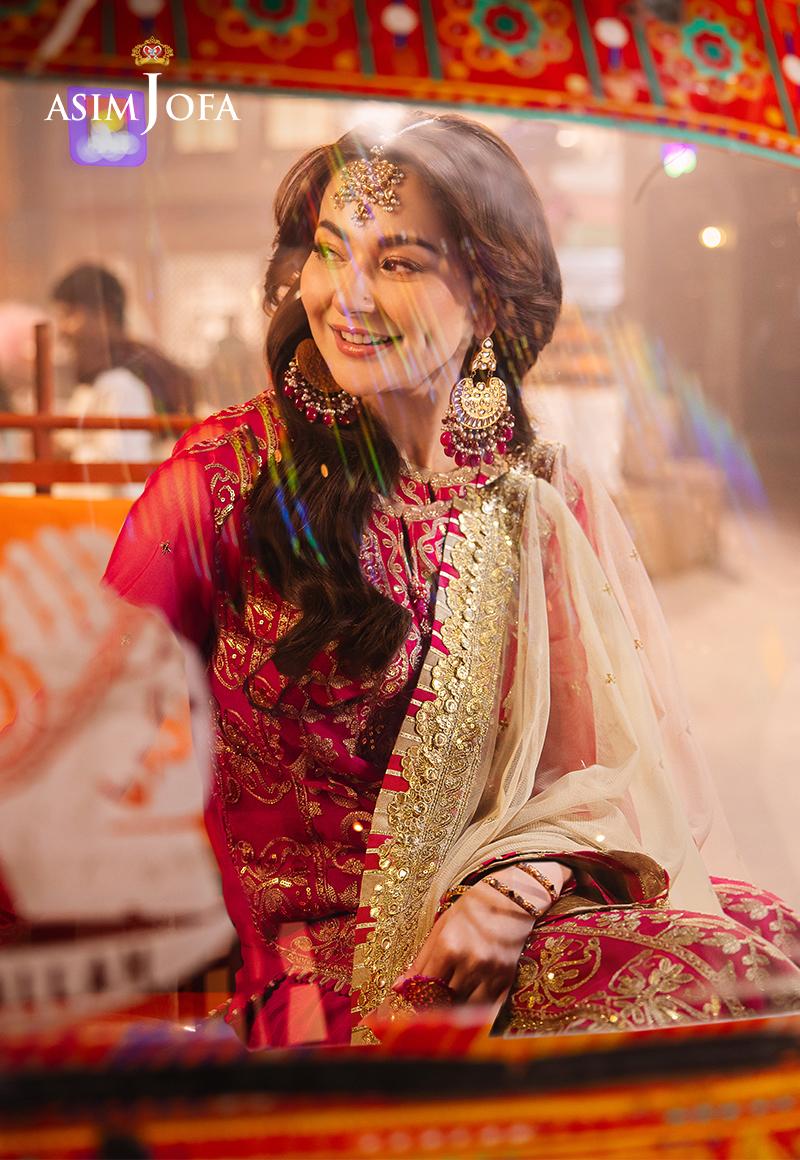 Asim Jofa Chamkeeli Festive Formals – AJKK-14 Embroidered Net - Image 4