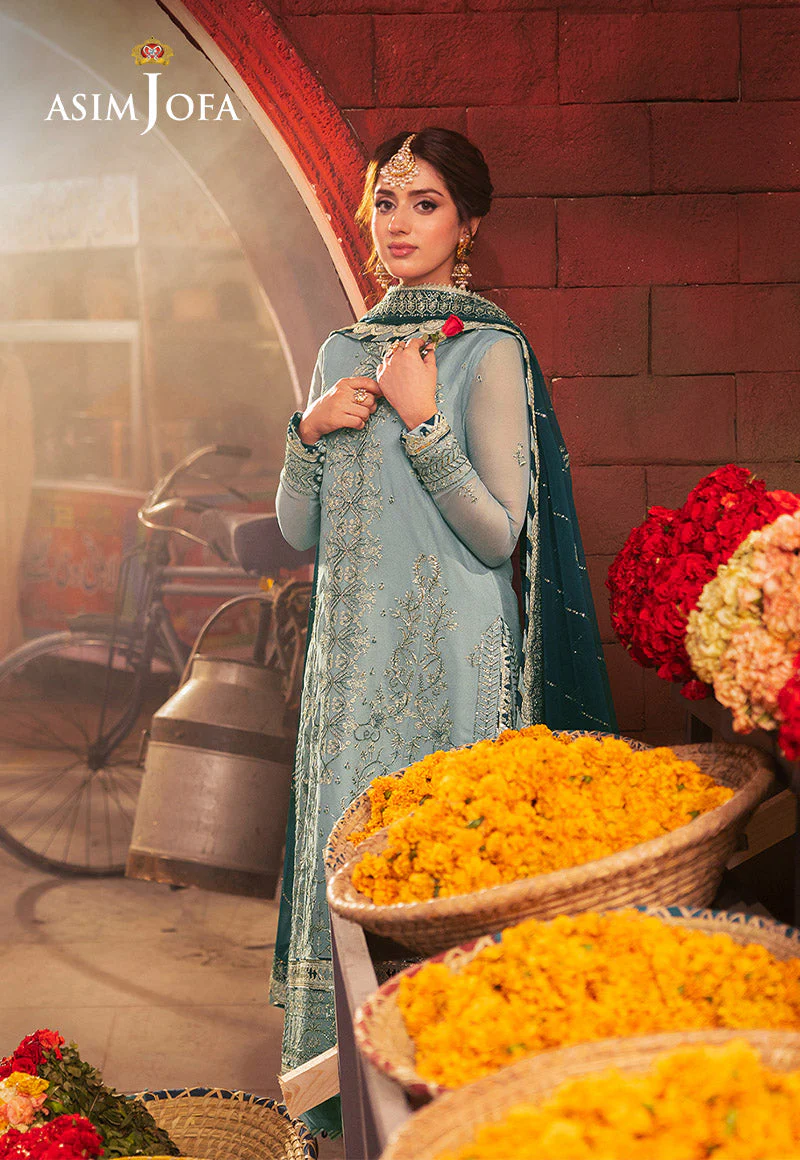 Asim Jofa Chamkeeli Festive Formals – AJKK-17 Embroidered Chiffon - Image 9