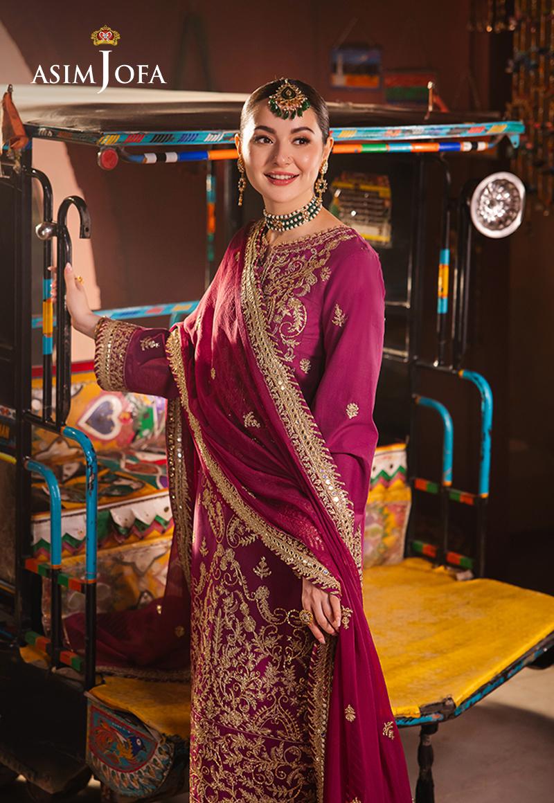Asim Jofa Chamkeeli Festive Formals – AJKK-21 Embroidered Twisted Silk - Image 9