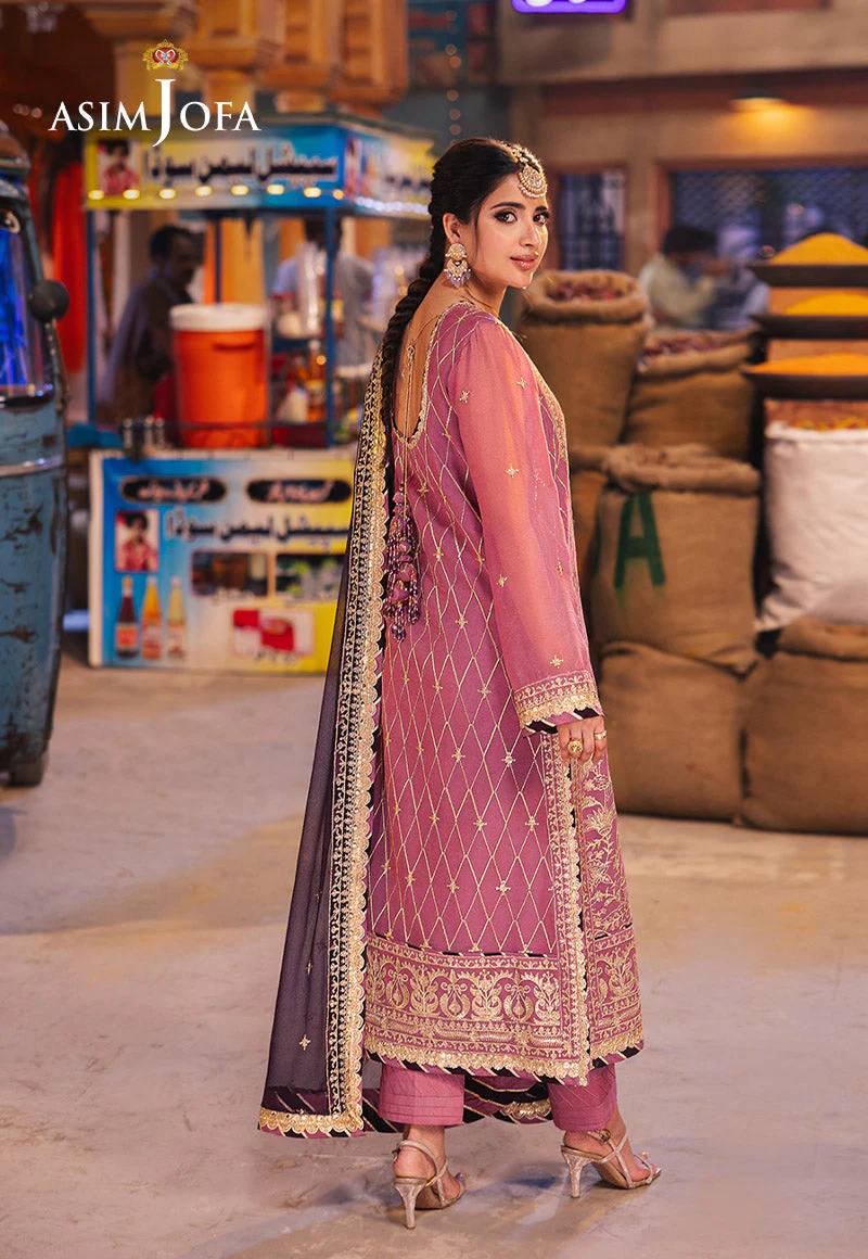 Asim Jofa Chamkeeli Festive Formals – AJKK-24 Embroidered Chiffon - Image 10