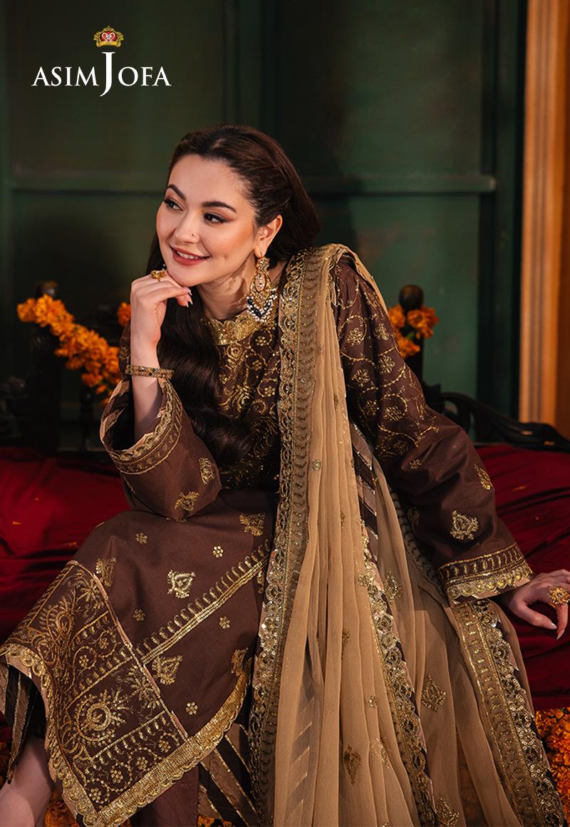 Asim Jofa Chamkeeli Festive Formals – AJKK-26 Embroidered Twisted Silk - Image 6