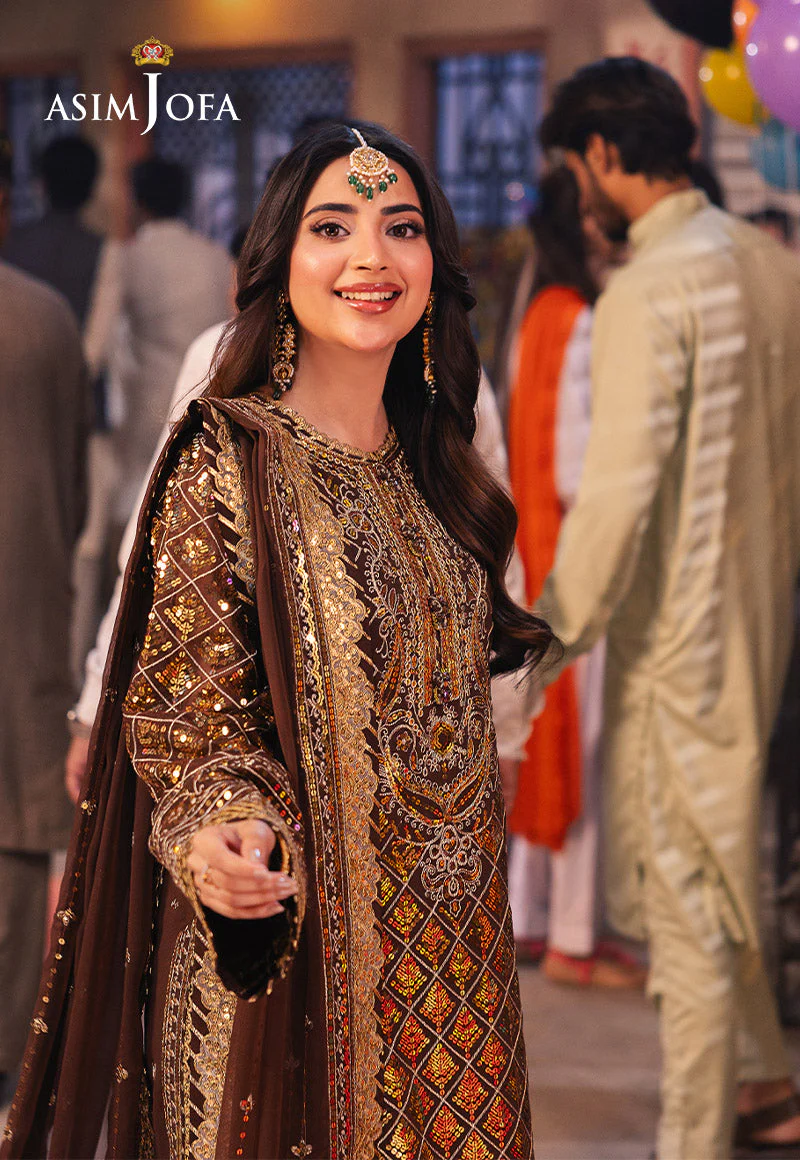 Asim Jofa Chamkeeli Festive Formals – AJKK-30 Embroidered Chiffon - Image 2