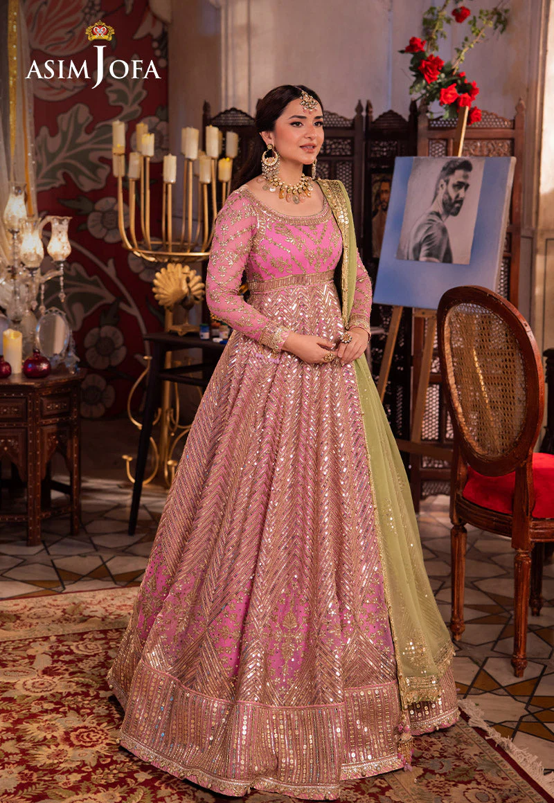 Asim Jofa Chandni Raatein Formals – AJCR-04 Embroidered Chiffon - Image 7