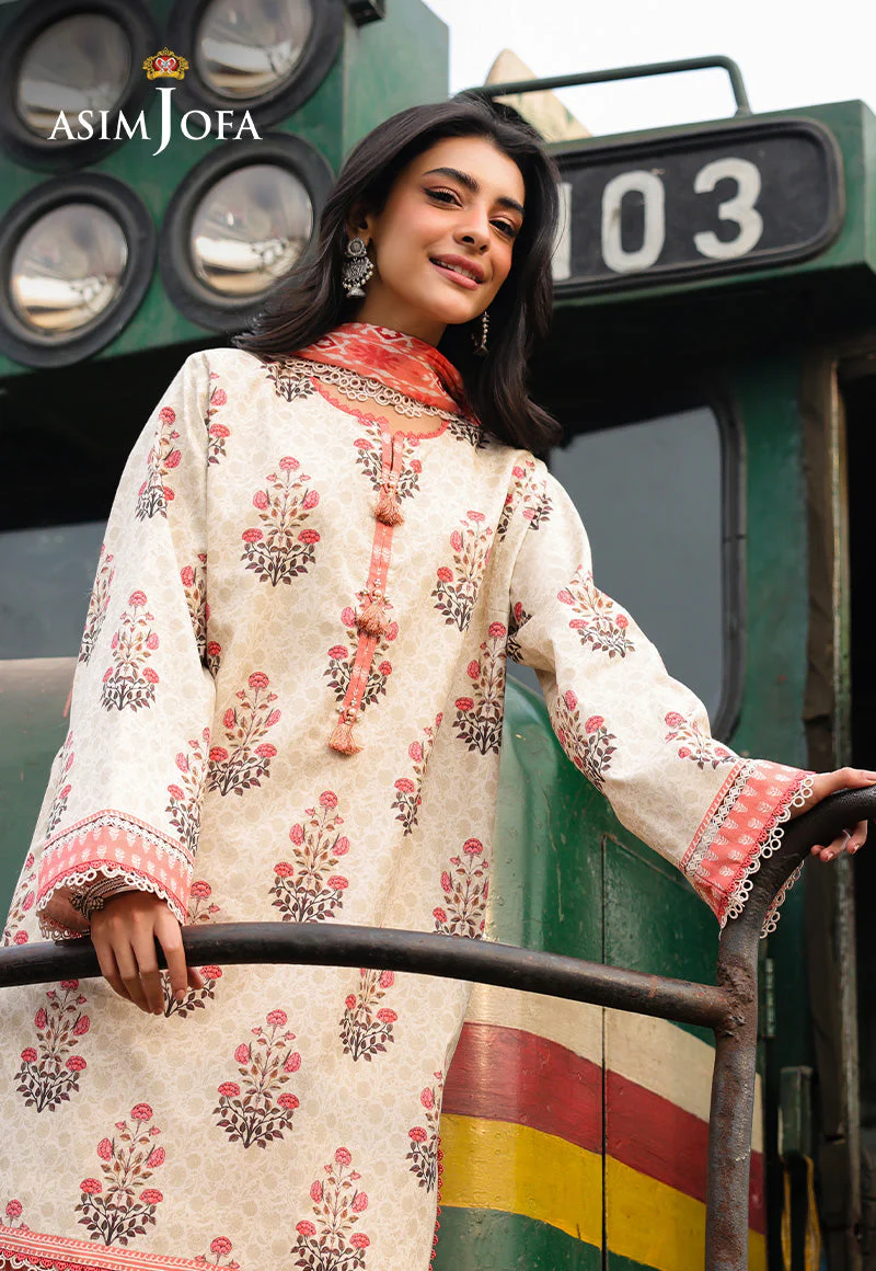 Asim Jofa Essentials Digital Printed Lawn – AJUBF-69 - Image 3