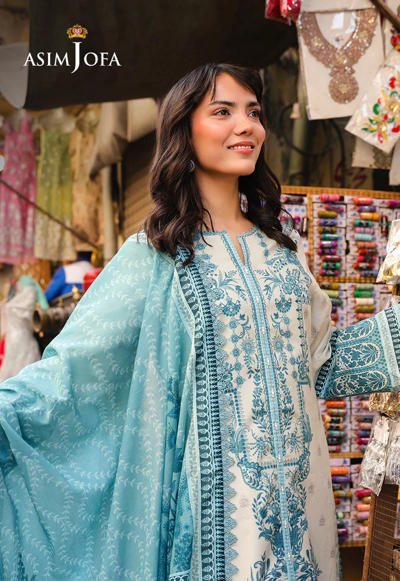 Asim Jofa Essentials Digital Printed Lawn – AJUBF-75 - Image 2