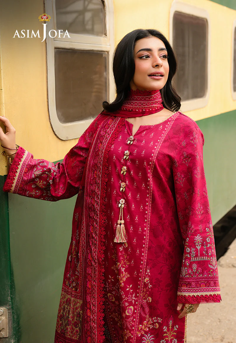 Asim Jofa Essentials Digital Printed Lawn – AJUBF-84 - Image 7