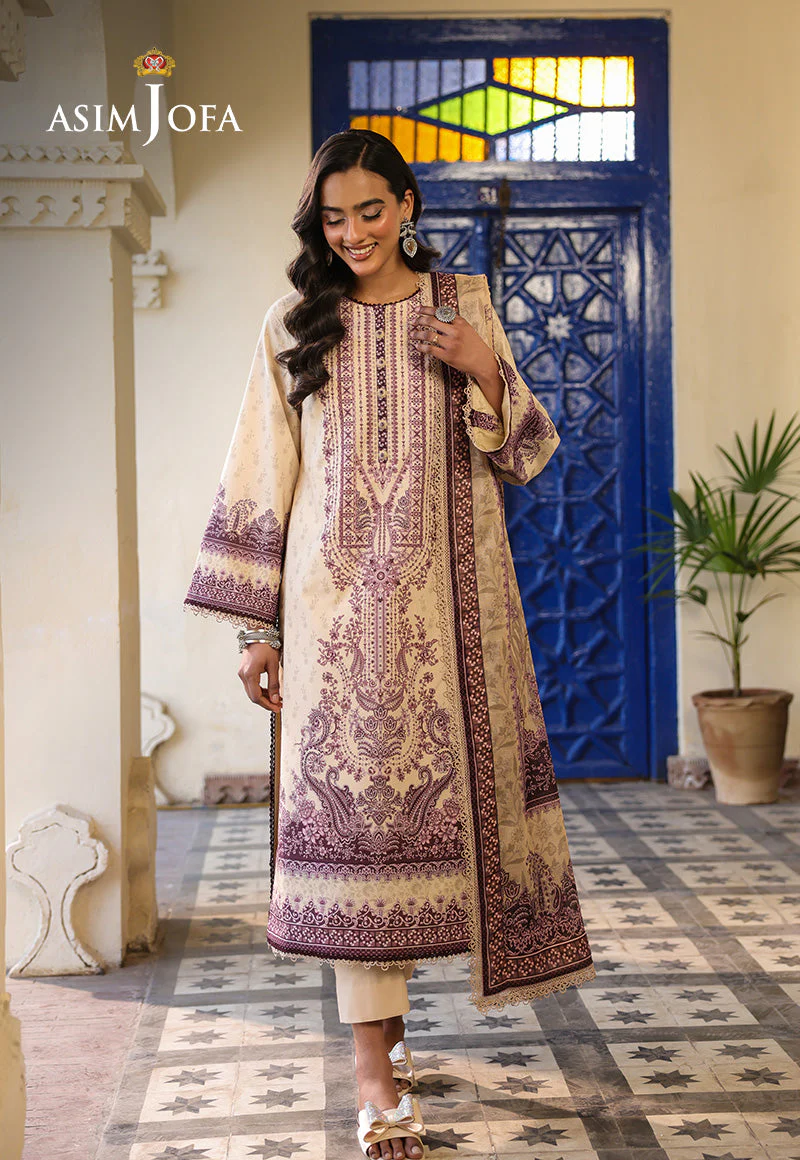 Asim Jofa Essentials Digital Printed Lawn – AJUBF-85 - Image 4