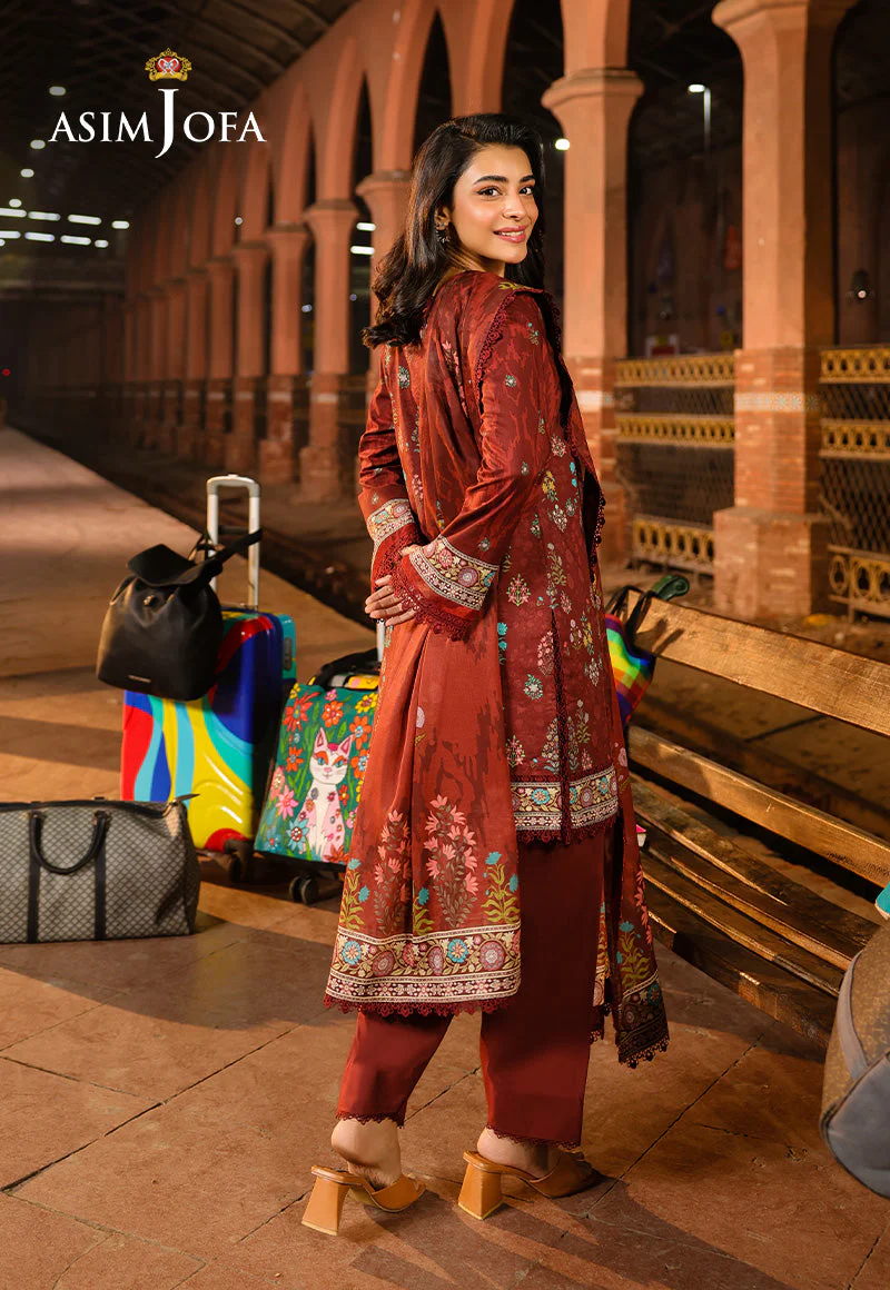 Asim Jofa Essentials Digital Printed Lawn – AJUBF-86 - Image 4
