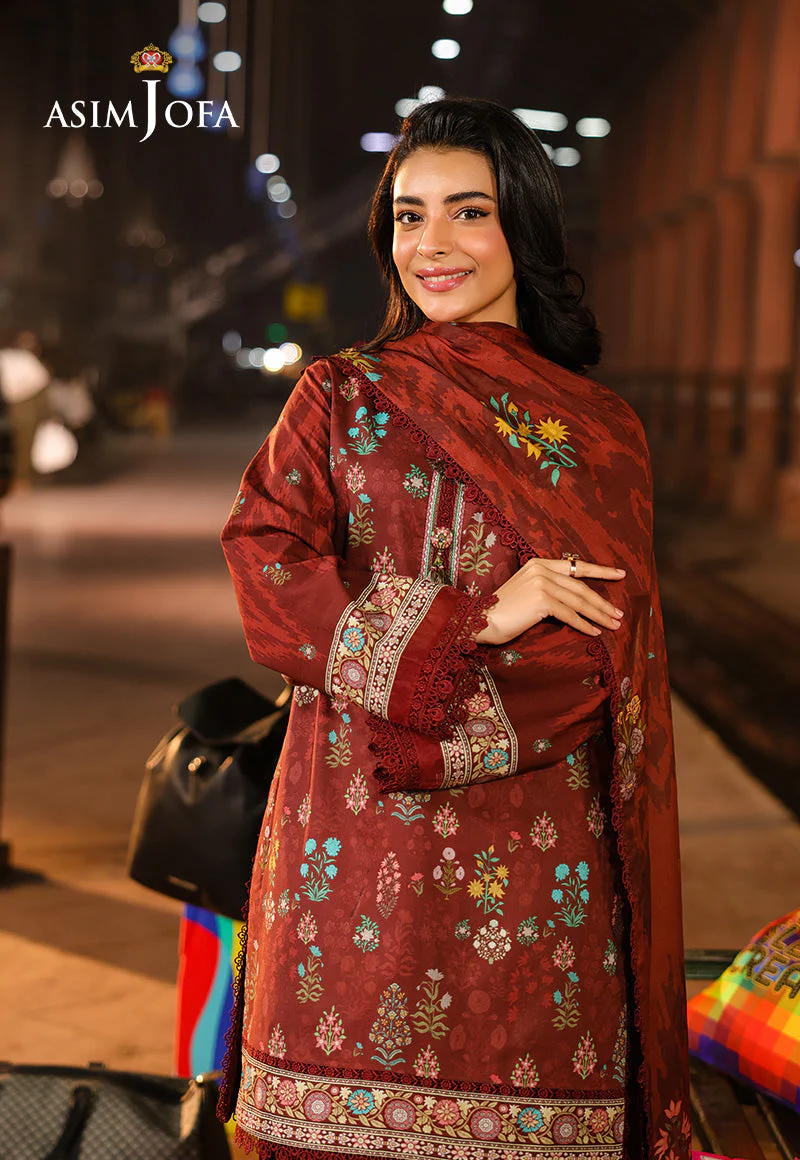 Asim Jofa Essentials Digital Printed Lawn – AJUBF-86 - Image 5