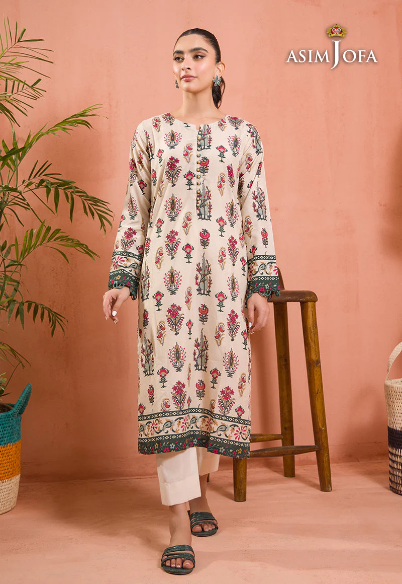 Asim Jofa Gul Rung Stitched/Pret Collection – AJGR-01 - Image 7