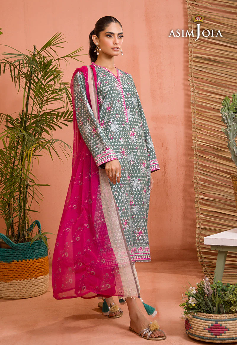 Asim Jofa Gul Rung Stitched/Pret Collection – AJGR-07 - Image 4