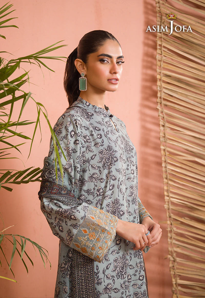 Asim Jofa Gul Rung Stitched/Pret Collection – AJGR-08 - Image 8