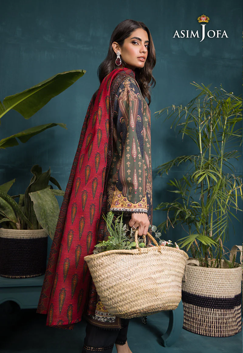 Asim Jofa Gul Rung Stitched/Pret Collection – AJGR-17 - Image 4