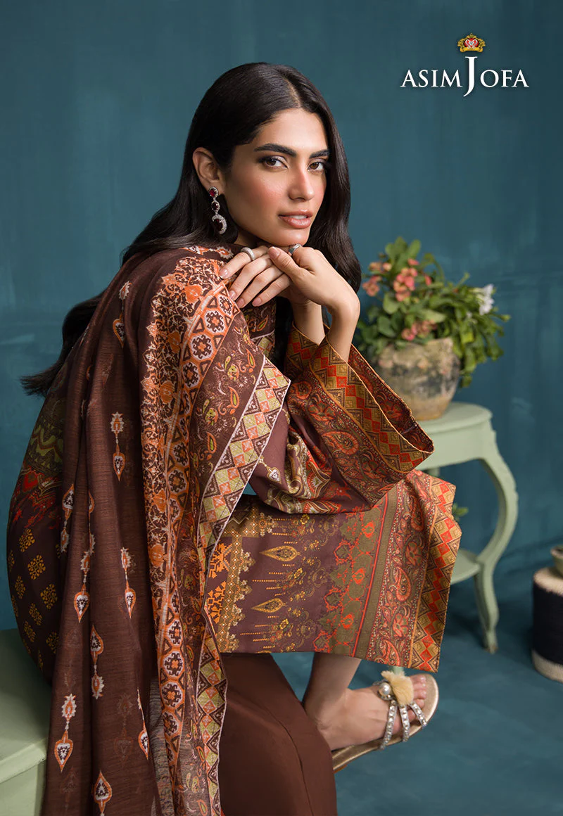 Asim Jofa Gul Rung Stitched/Pret Collection – AJGR-18 - Image 3