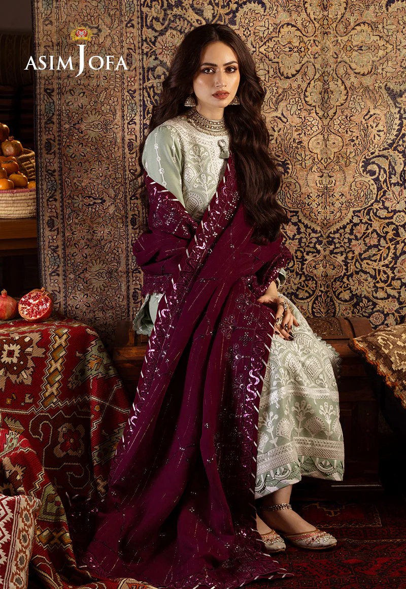 Asim Jofa Kashmiri Taanka Winter Collection – AJKT-01 - Image 9