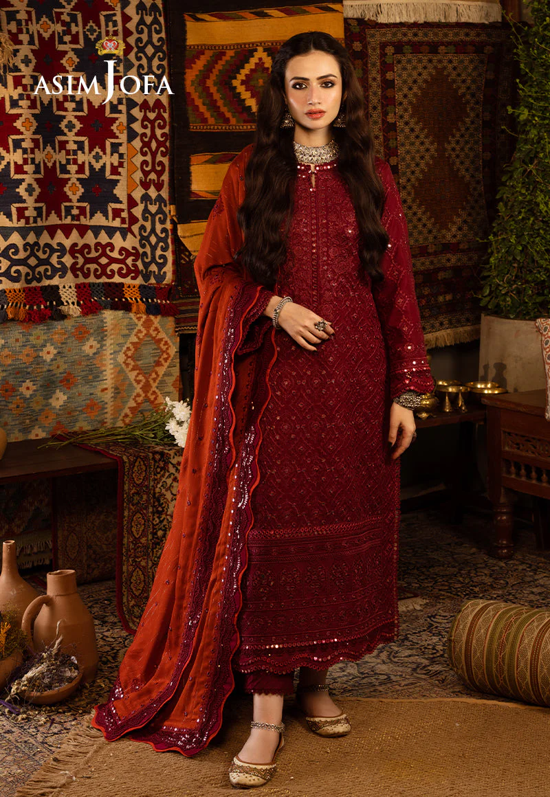 Asim Jofa Kashmiri Taanka Winter Collection – AJKT-02 - Image 5