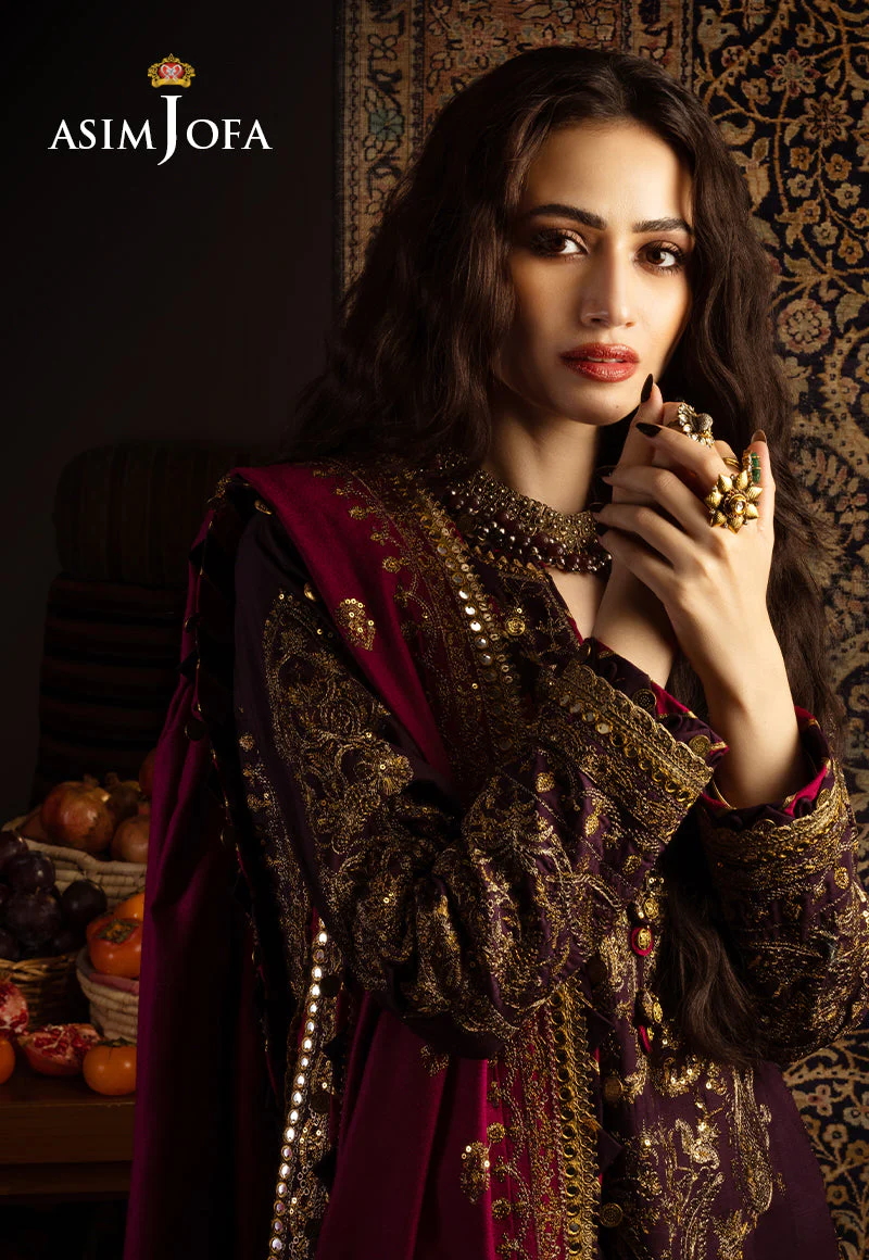 Asim Jofa Kashmiri Taanka Winter Collection – AJKT-05 - Image 7