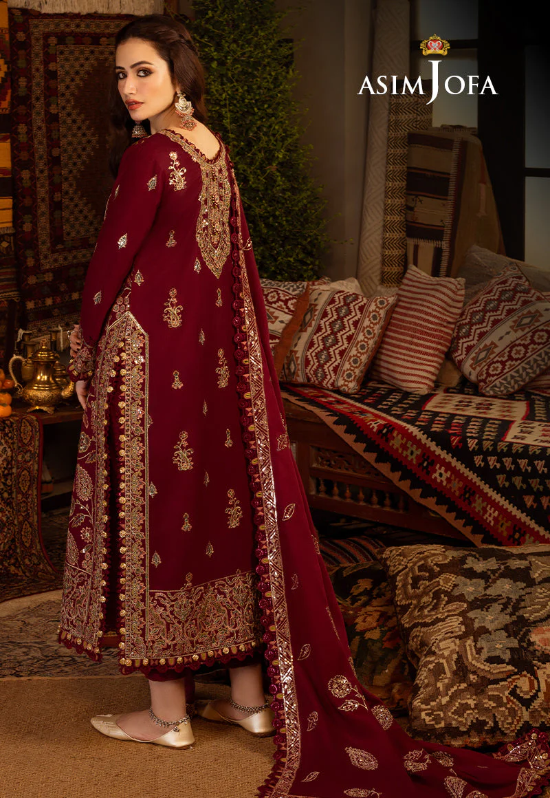 Asim Jofa Kashmiri Taanka Winter Collection – AJKT-08 - Image 2