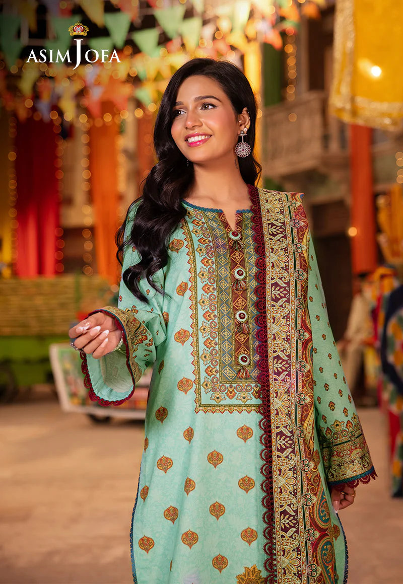 Asim Jofa Lawn Prints Essential – AJEL-05 - Image 3