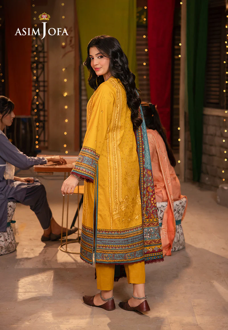 Asim Jofa Lawn Prints Essential – AJEL-18 - Image 5