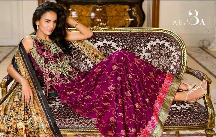Asim Jofa Luxury Eid Collection - 3A [Purple] - Image 2