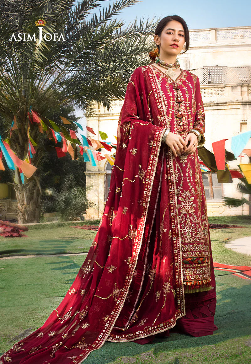 Asim Jofa Luxury Lawn Collection 2023 โ AJLR-04 - Image 4