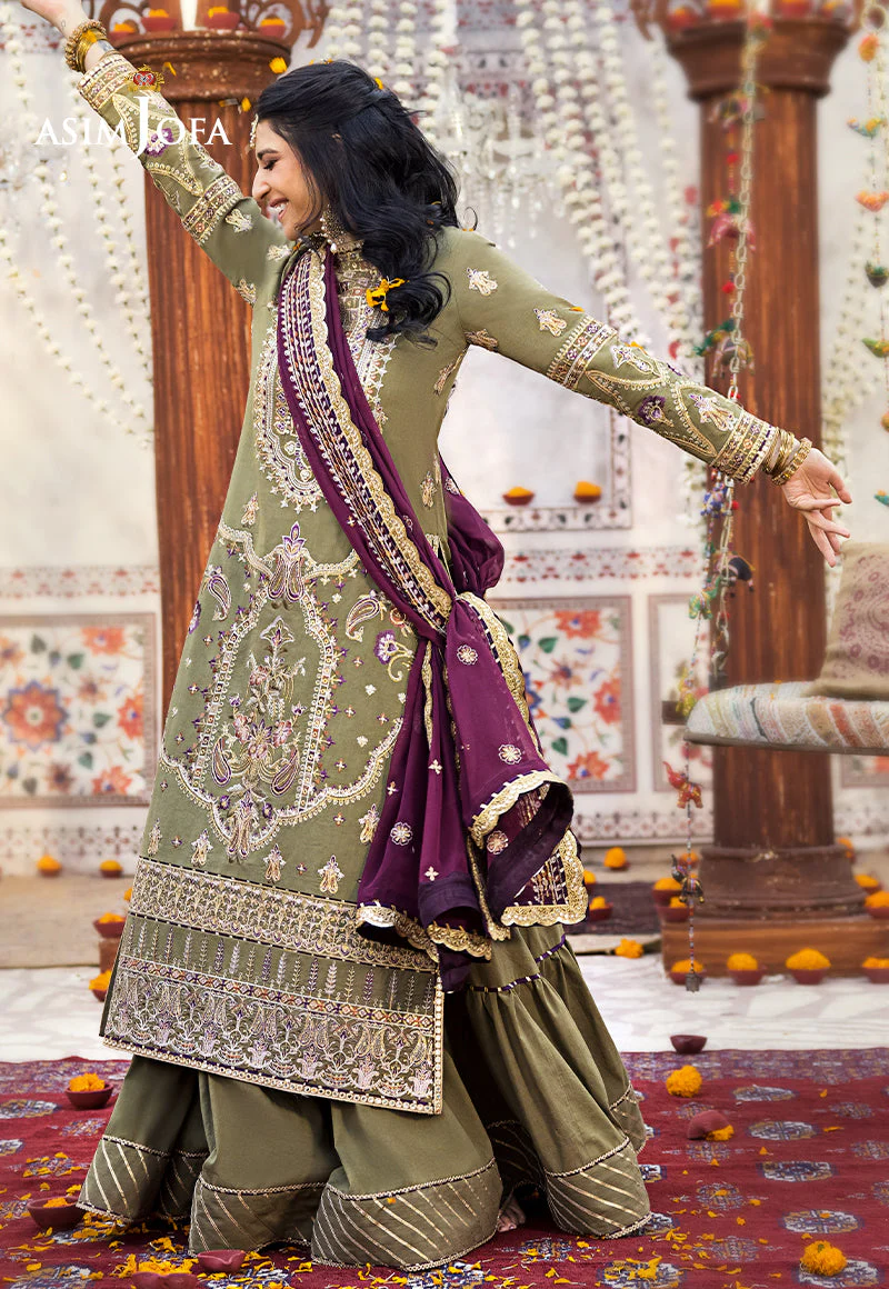 Asim Jofa Luxury Lawn Collection 2023 – AJLR-06 - Image 4