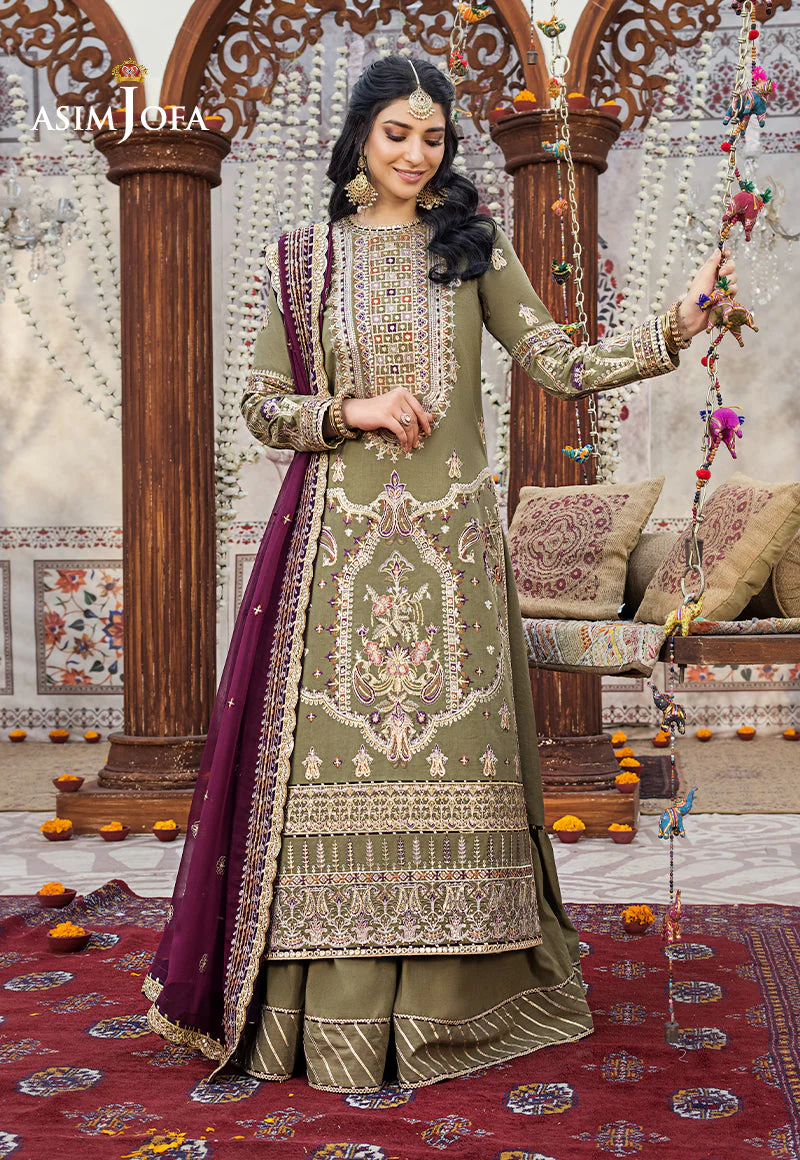 Asim Jofa Luxury Lawn Collection 2023 – AJLR-06 - Image 9