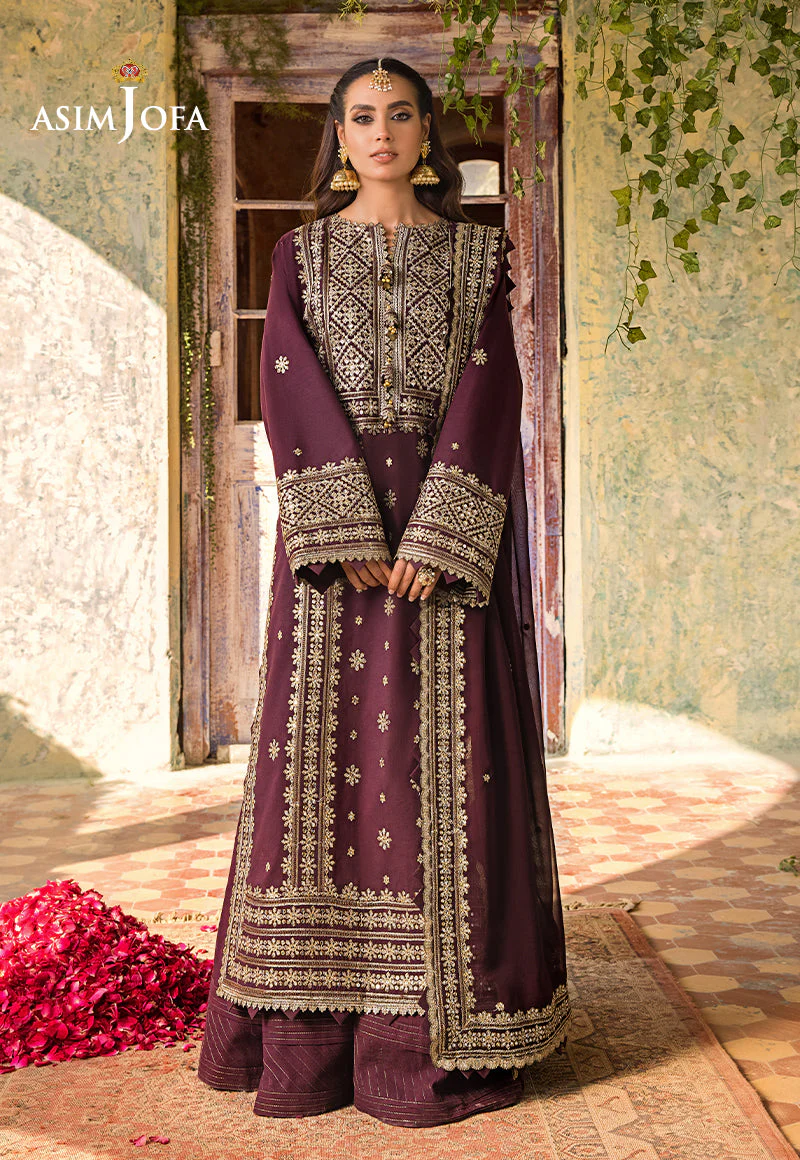 Asim Jofa Luxury Lawn Collection 2023 – AJLR-08 - Image 5