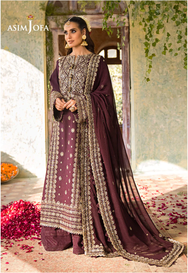 Asim Jofa Luxury Lawn Collection 2023 – AJLR-08 - Image 9