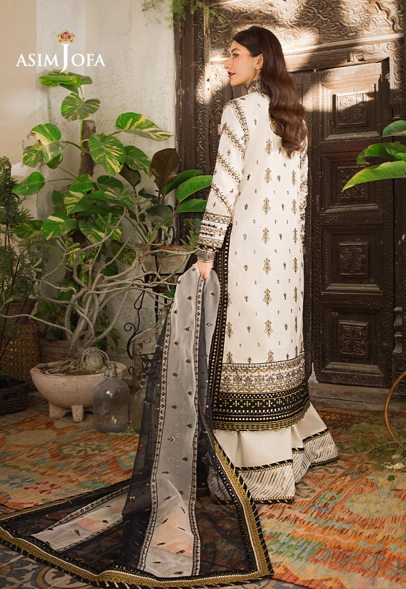 Asim Jofa Luxury Lawn Collection 2023 – AJLR-18 - Image 2