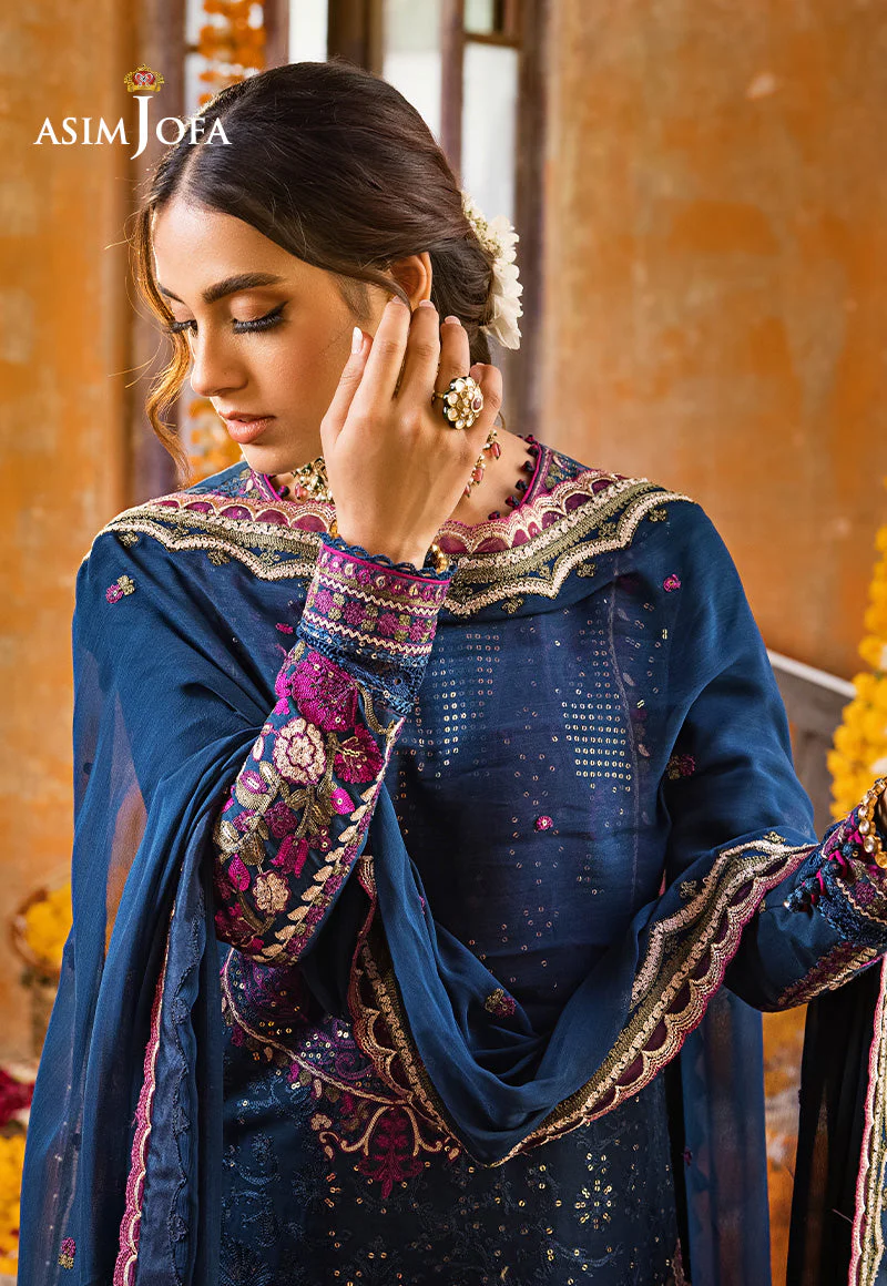 Asim Jofa Luxury Lawn Collection 2023 – AJLR-19 - Image 9