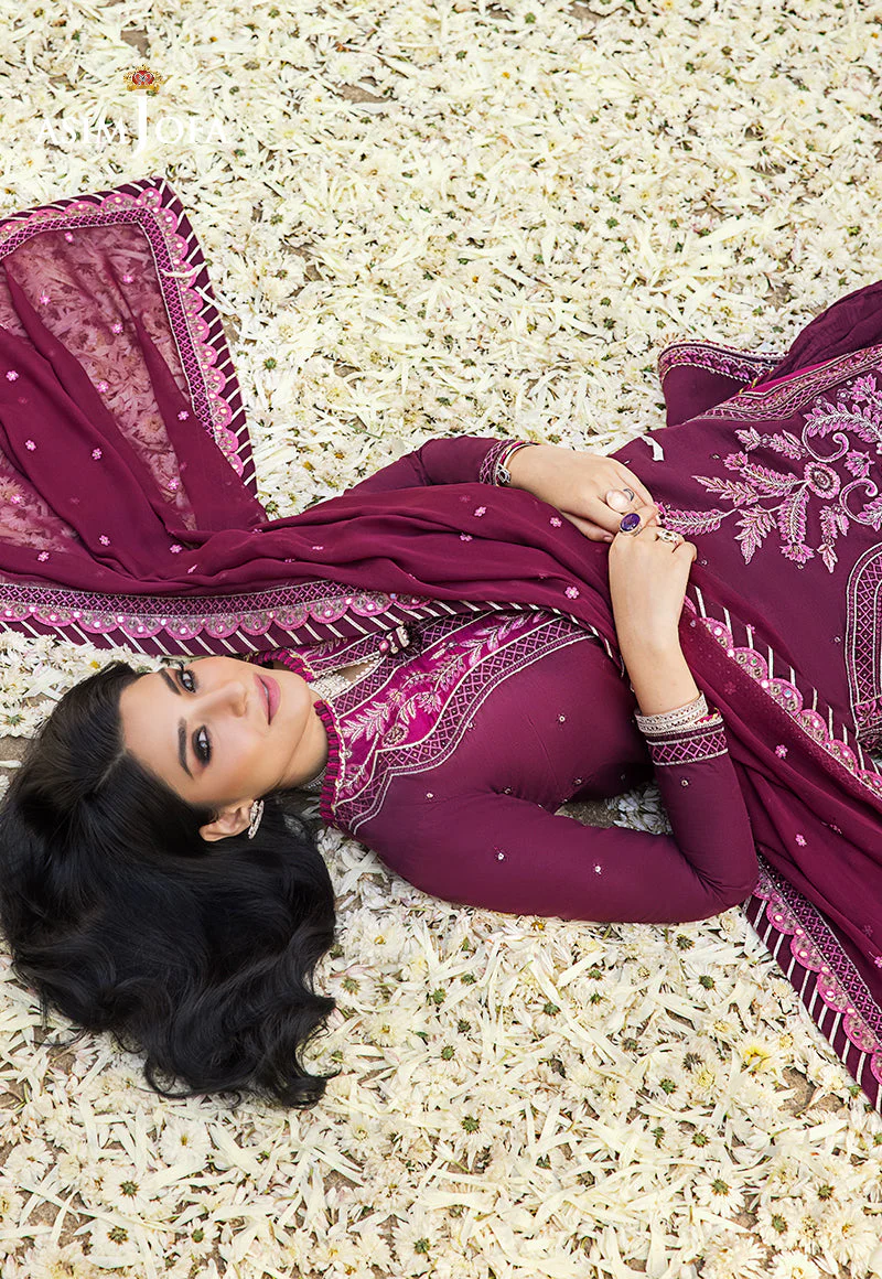 Asim Jofa Luxury Lawn Collection 2023 – AJLR-21 - Image 10