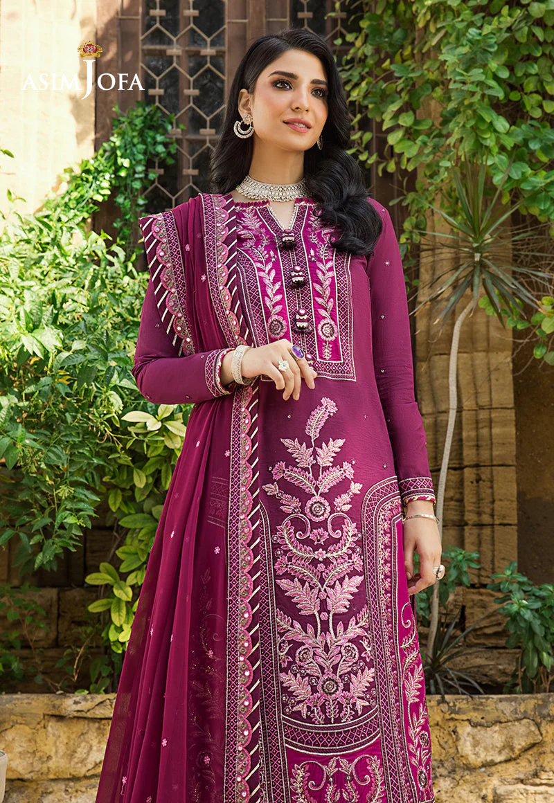 Asim Jofa Luxury Lawn Collection 2023 – AJLR-21 - Image 3
