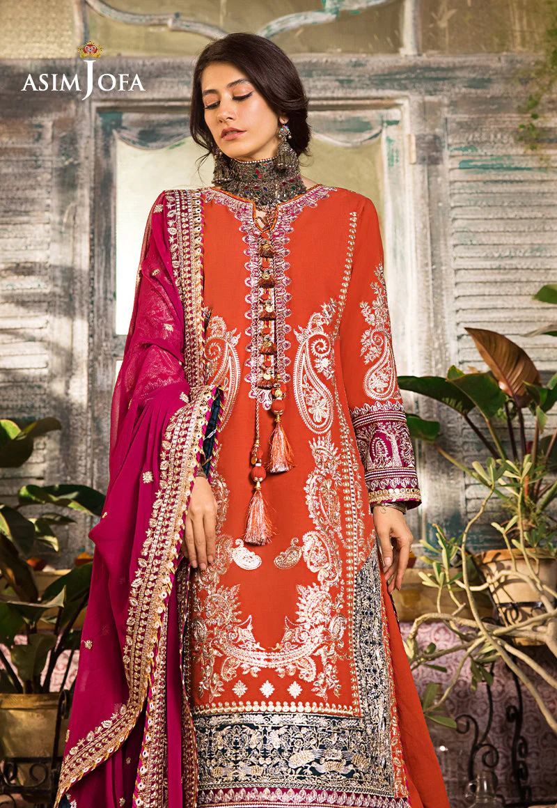 Asim Jofa Luxury Lawn Collection 2023 โ AJLR-22 - Image 9