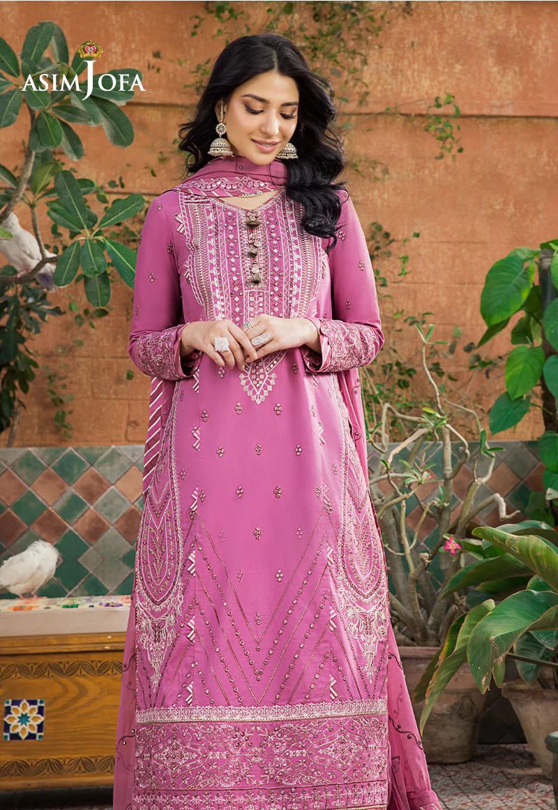 Asim Jofa Luxury Lawn Collection 2023 β AJLR-24 - Image 3