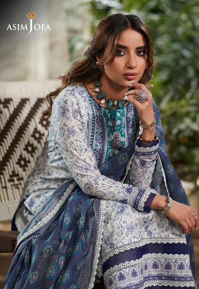 Asim Jofa Prints Rania Lawn Edit II – AJS-18 - Image 3