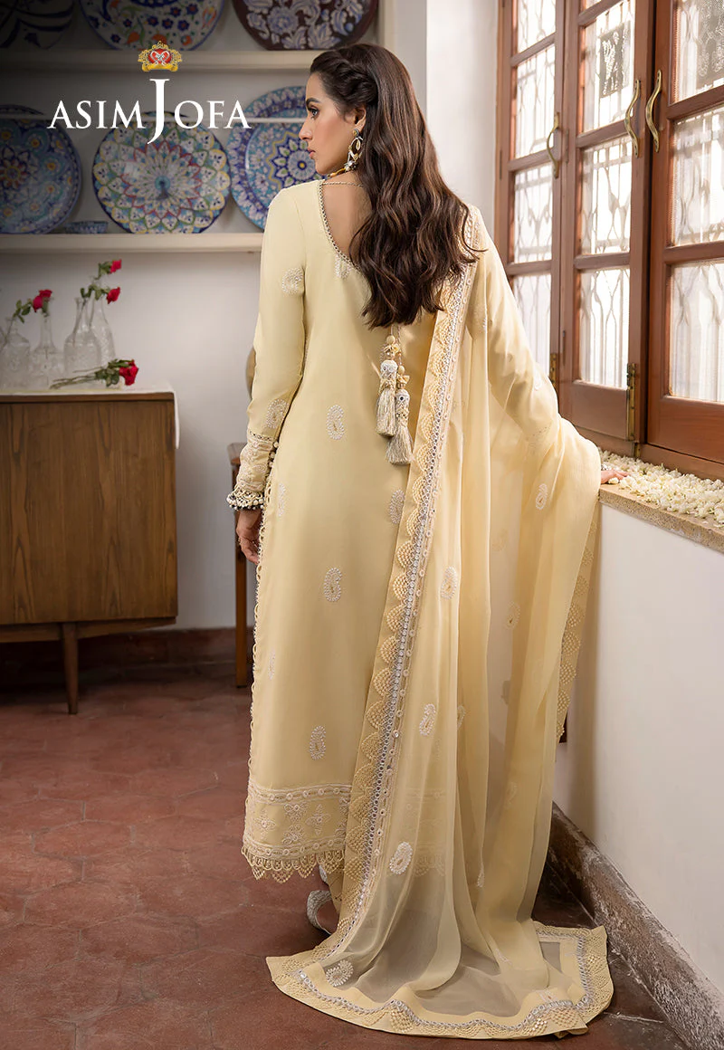 Asim Jofa Shadow Work Lawn Silk Collection – AJSW-09 - Image 3
